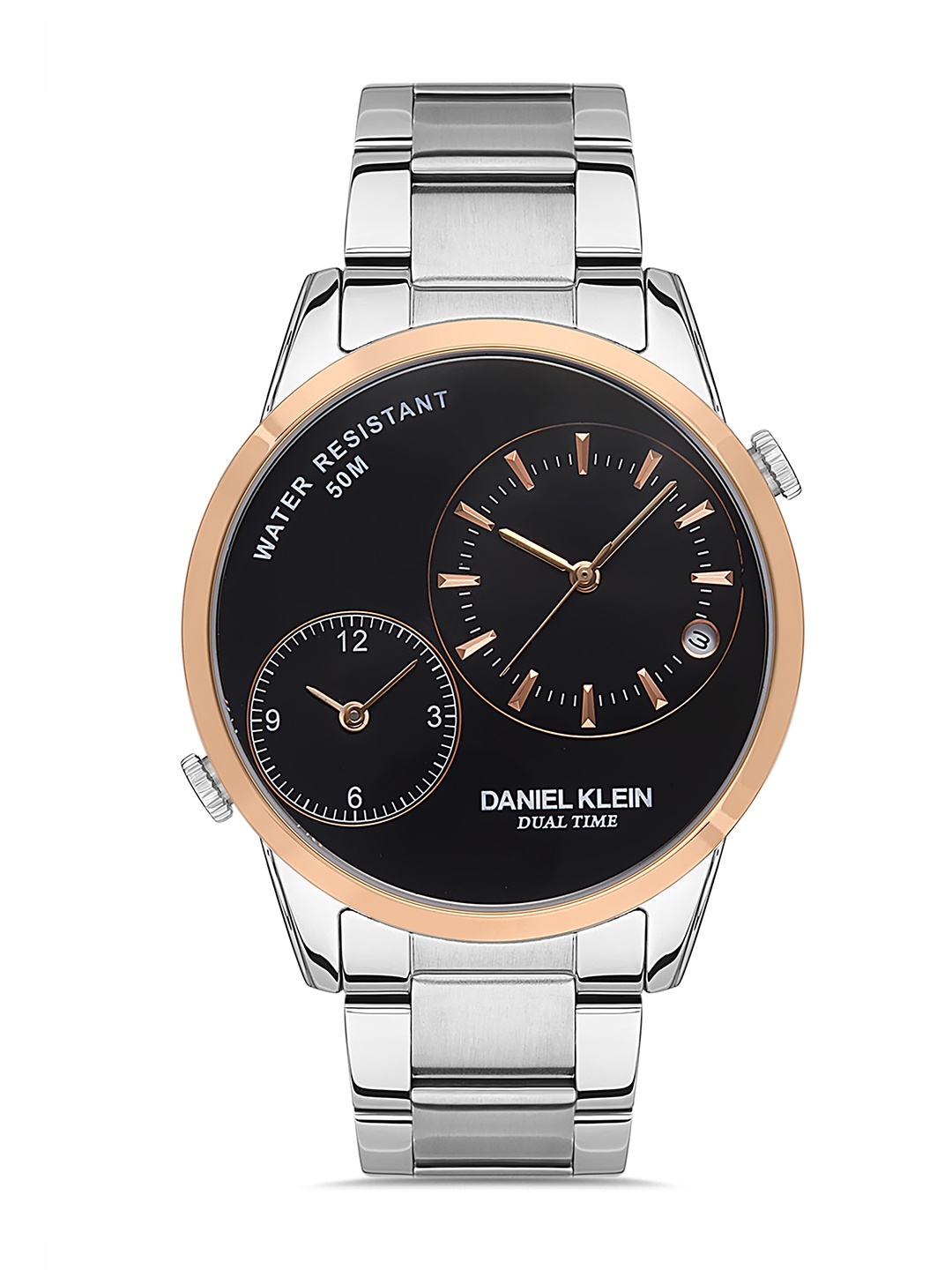 

Daniel Klein Premium Men Black Dial & Silver Toned Straps Analogue Watch-DK.1.13265-4