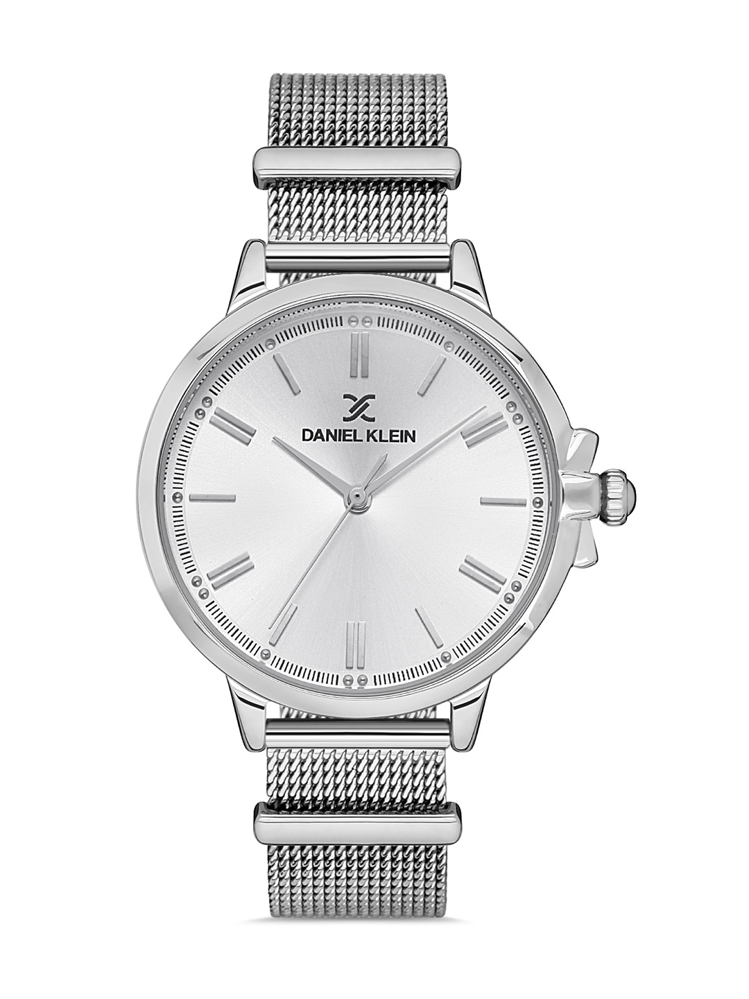 

Daniel Klein Trendy Women Silver-Toned Dial & Bracelet Straps Analogue Watch DK.1.13261-1