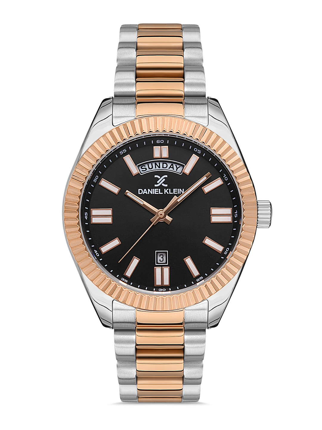 

Daniel Klein Premium Men Black Dial & Bracelet Style Straps Analogue Watch DK.1.13269-4