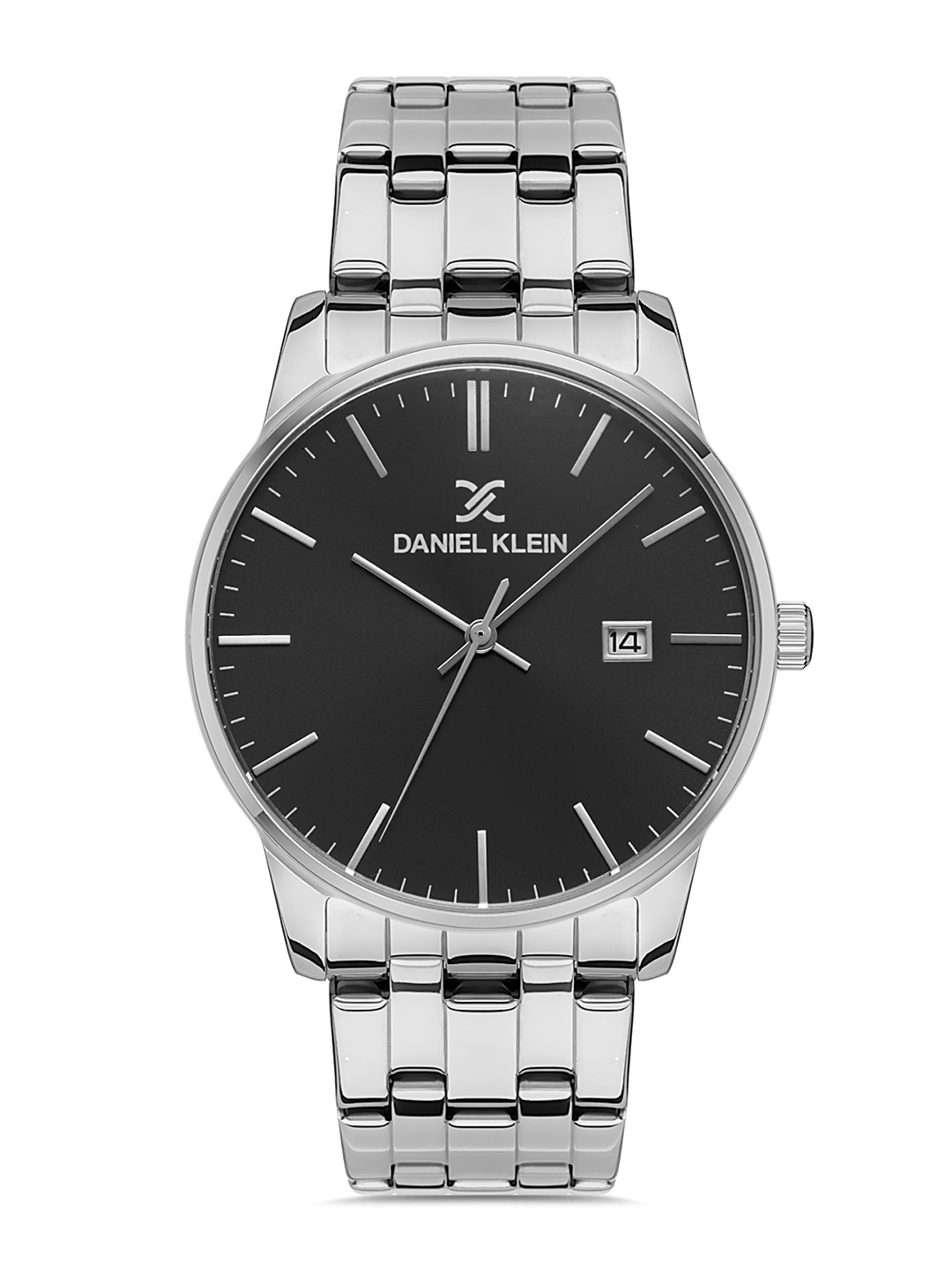 

Daniel Klein Premium Men Black Dial & Silver Toned Straps Analogue Watch DK.1.13270-2