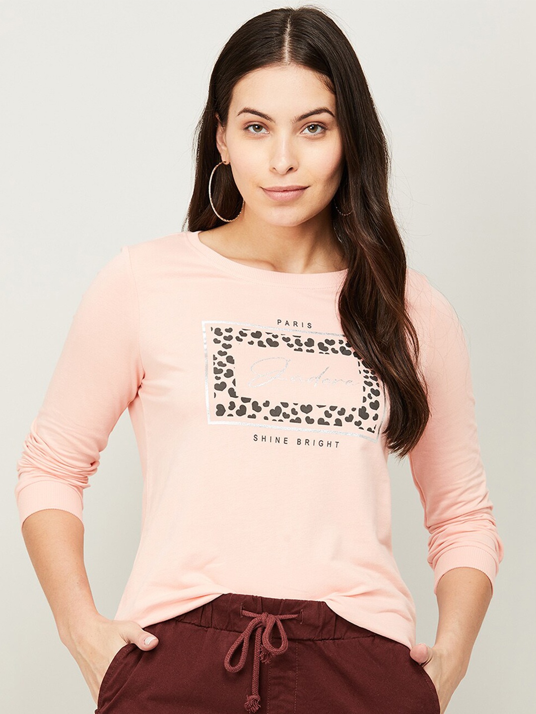 

Fame Forever by Lifestyle Women Pink Printed Sweatshirt