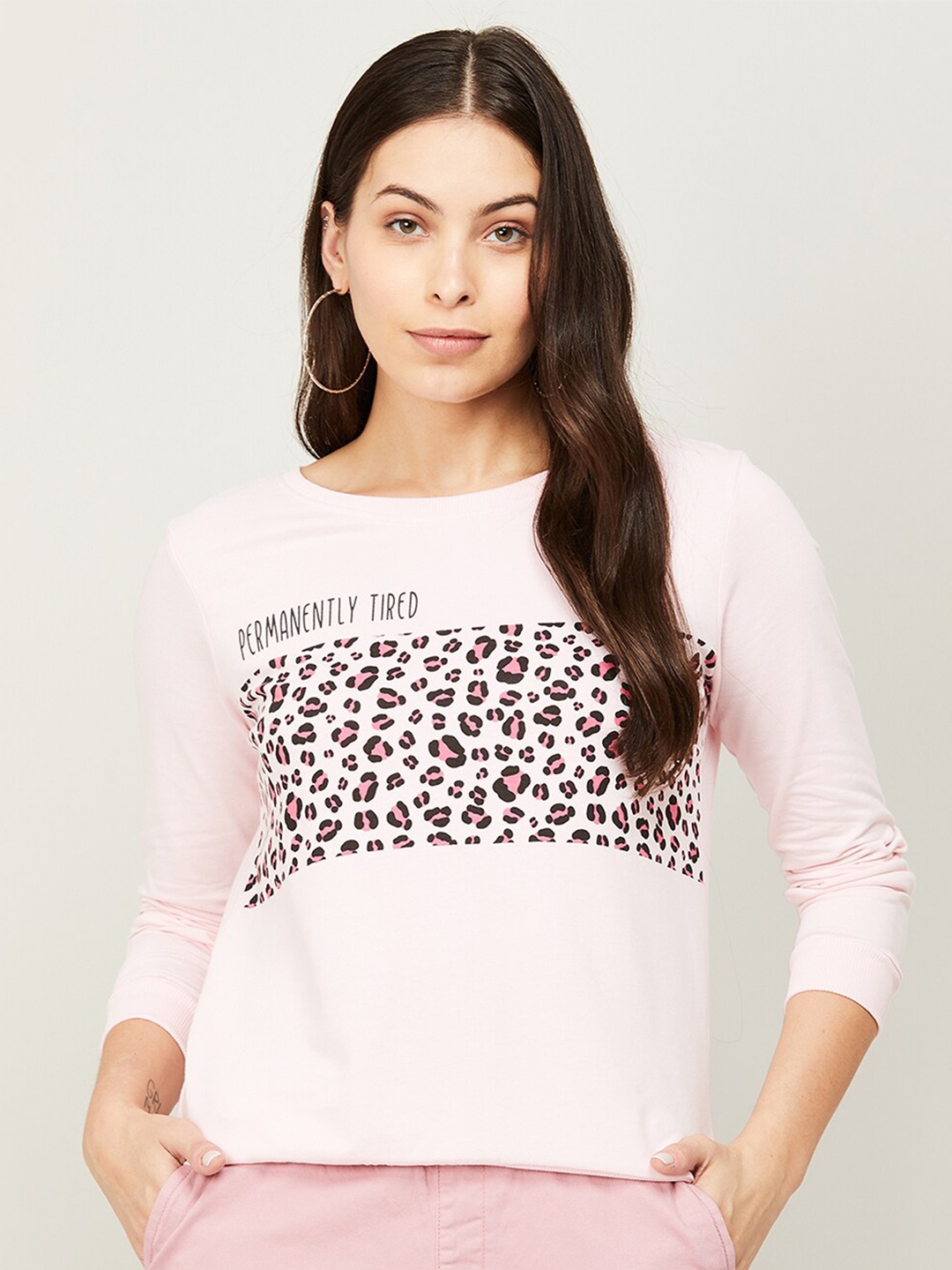 

Fame Forever by Lifestyle Women Pink Printed Sweatshirt
