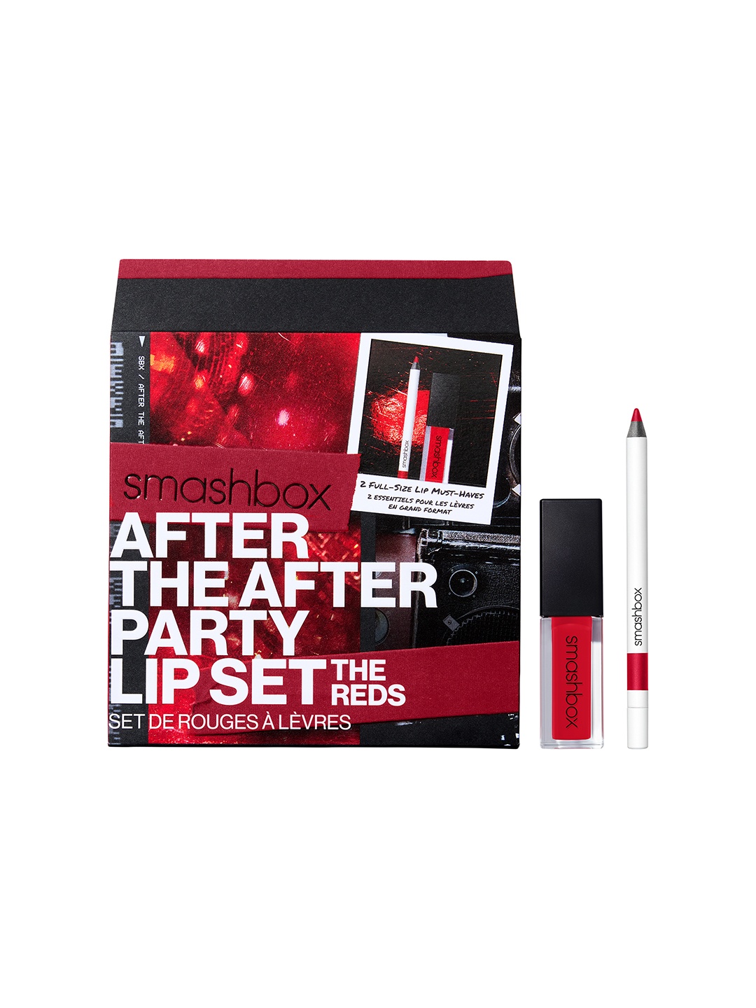 

Smashbox After The After Party Lip Set - The Reds - Lipstick 4 ml & Lip Liner 1.20 g, Red