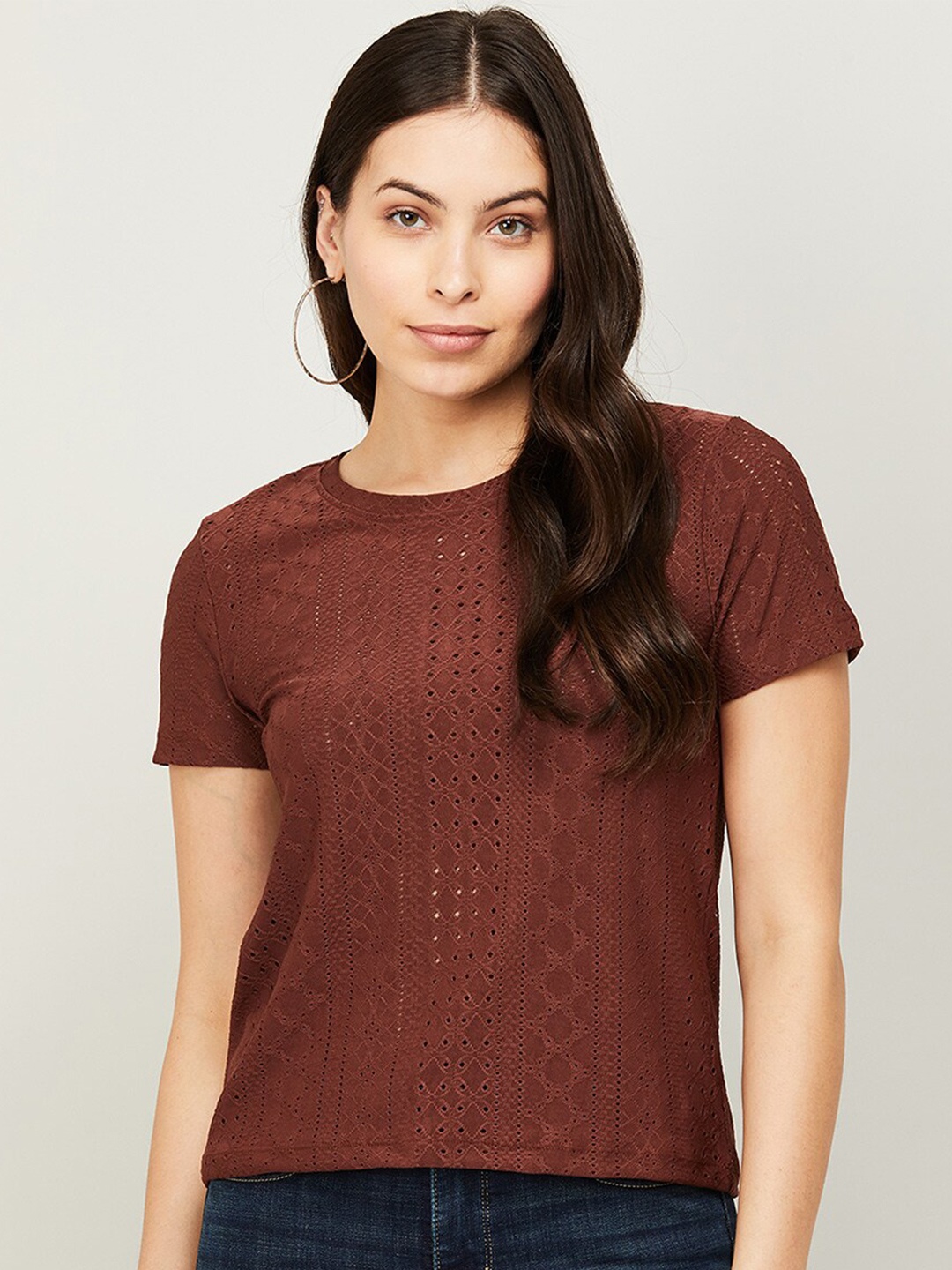 

Fame Forever by Lifestyle Women Brown Viscose Rayon Top
