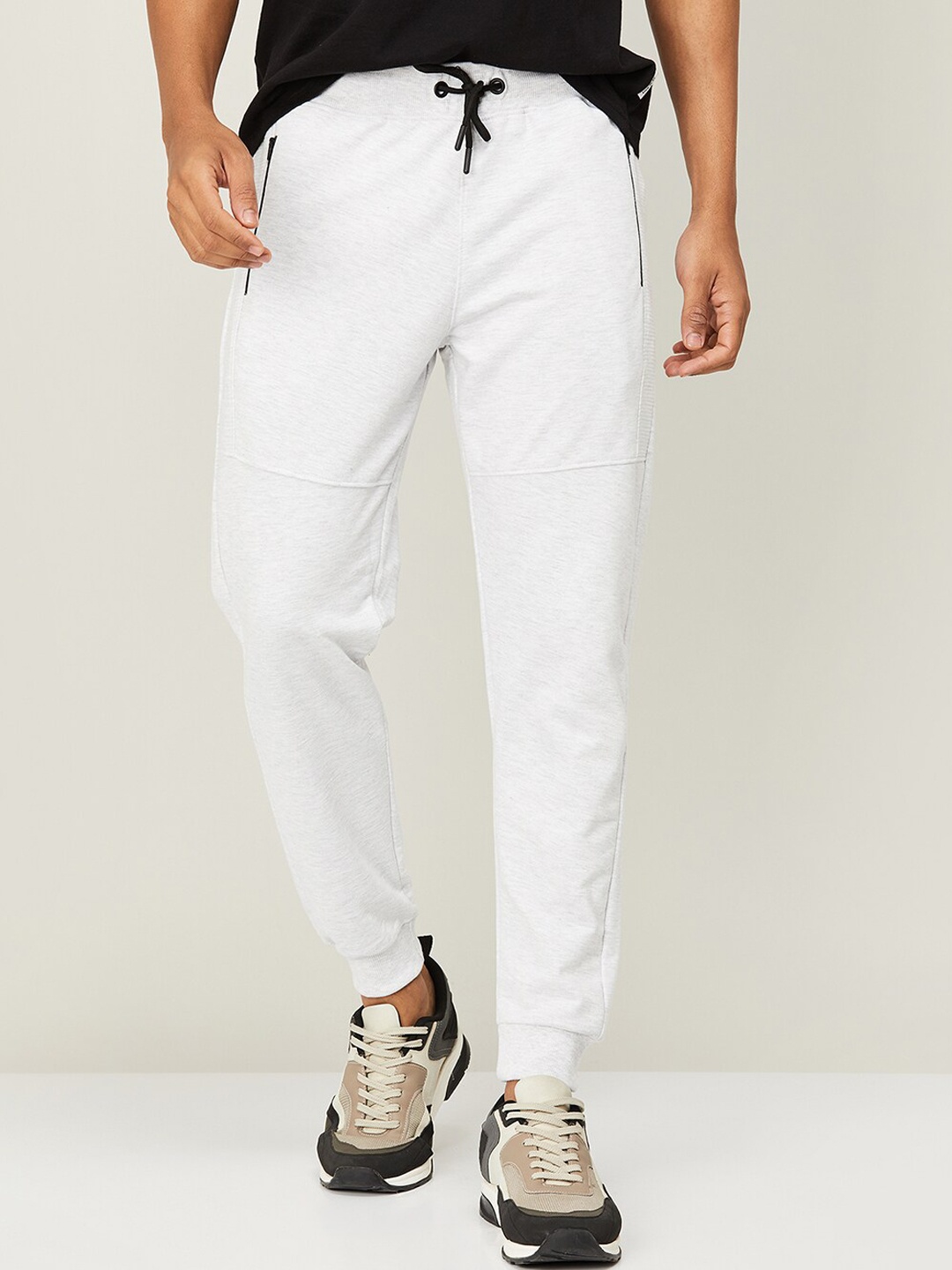 

Fame Forever by Lifestyle Men Grey Solid Slim-Fit Pure Cotton Track Pants