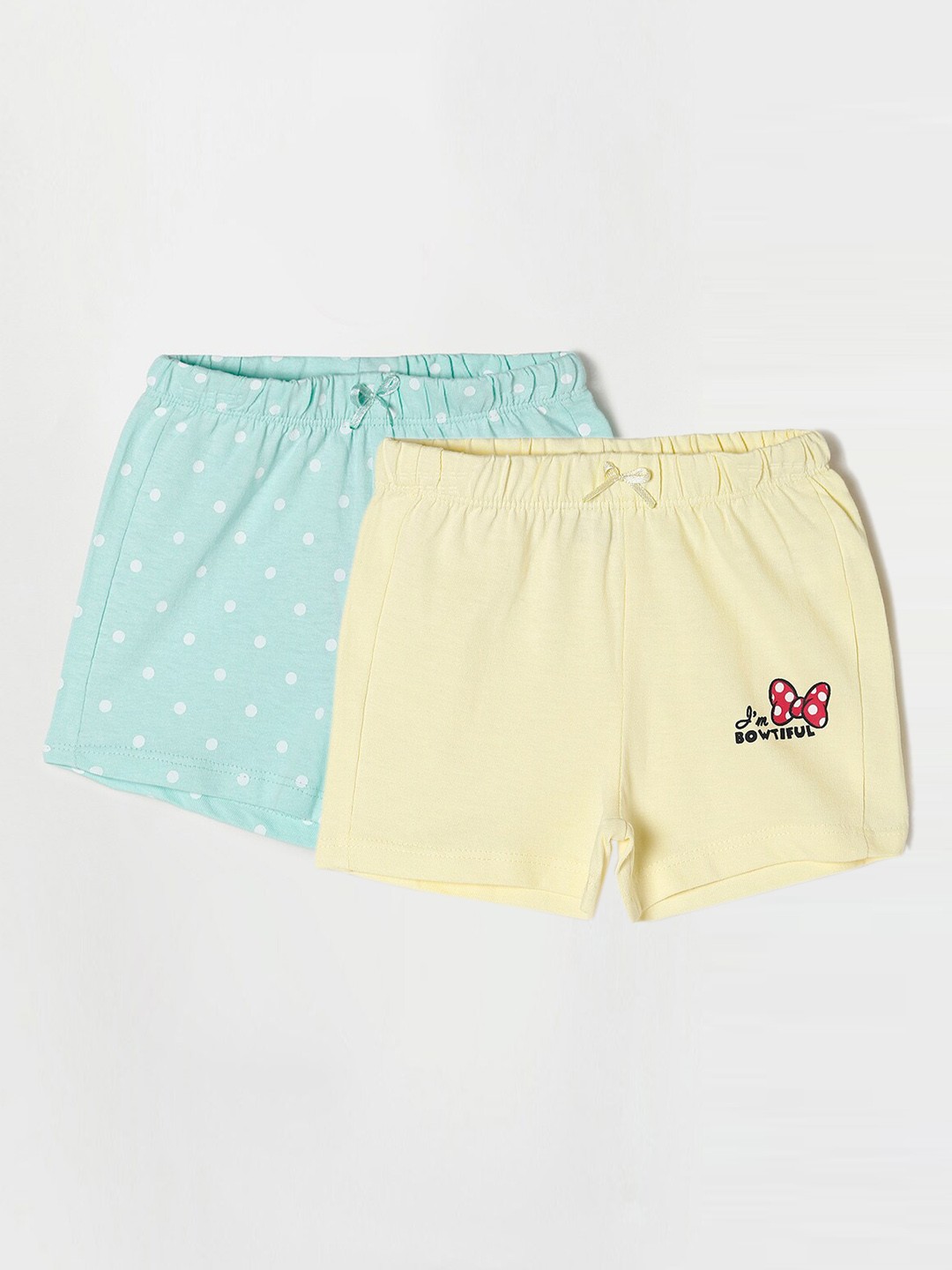 

Juniors by Lifestyle Pack of 2 Girls Blue Printed Pure Cotton Shorts