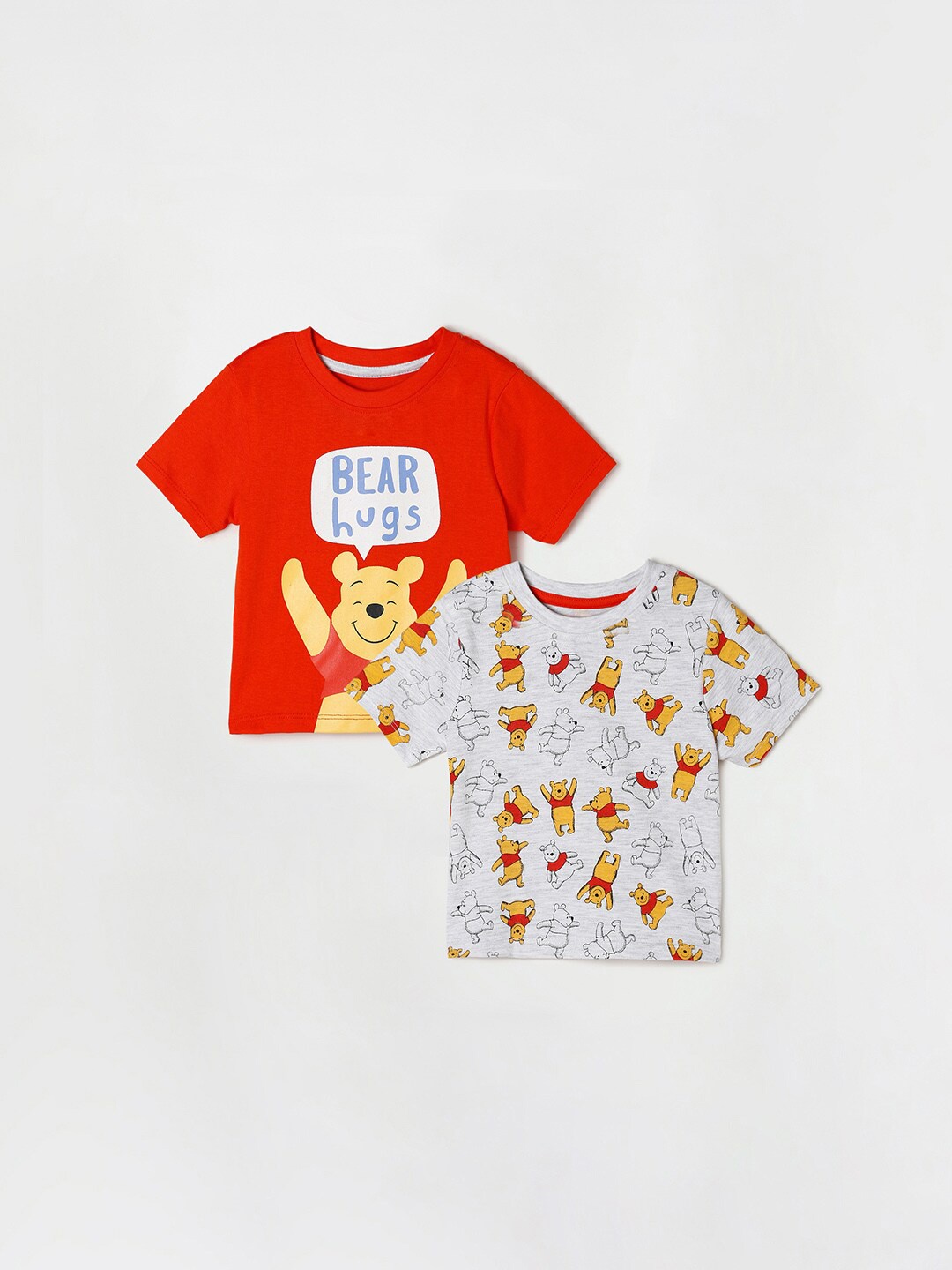 

Juniors by Lifestyle Boys Red & Grey Pack Of 2 Printed T-shirt