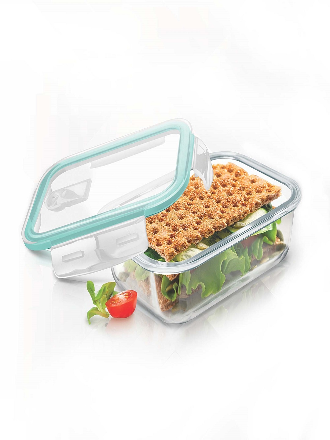 

Treo Clip Fresh Transparent Hi Borosilicate Rectangular Container 640 ml