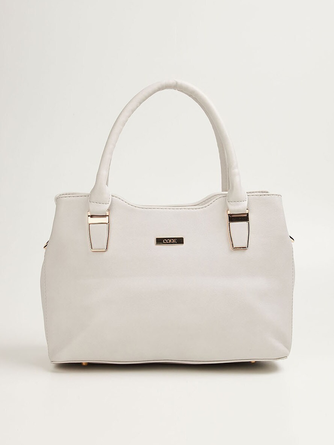 

CODE by Lifestyle Grey Structured Handheld Bag with Quilted