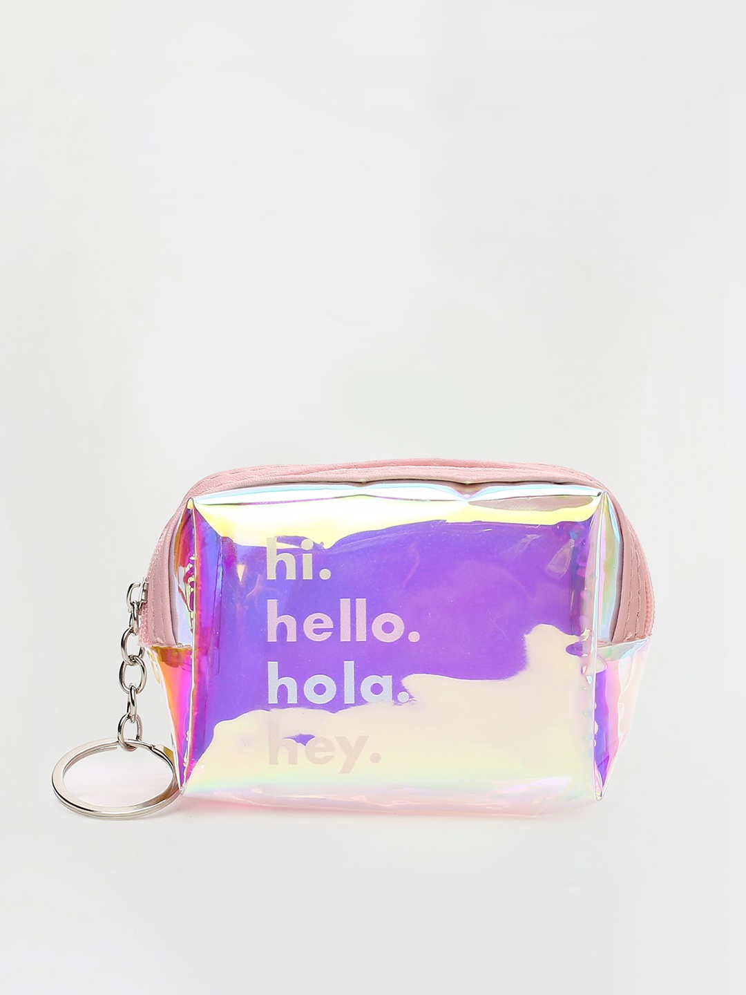 

Ginger by Lifestyle Women Printed Structured Handheld Bag with Bow Detail, Peach