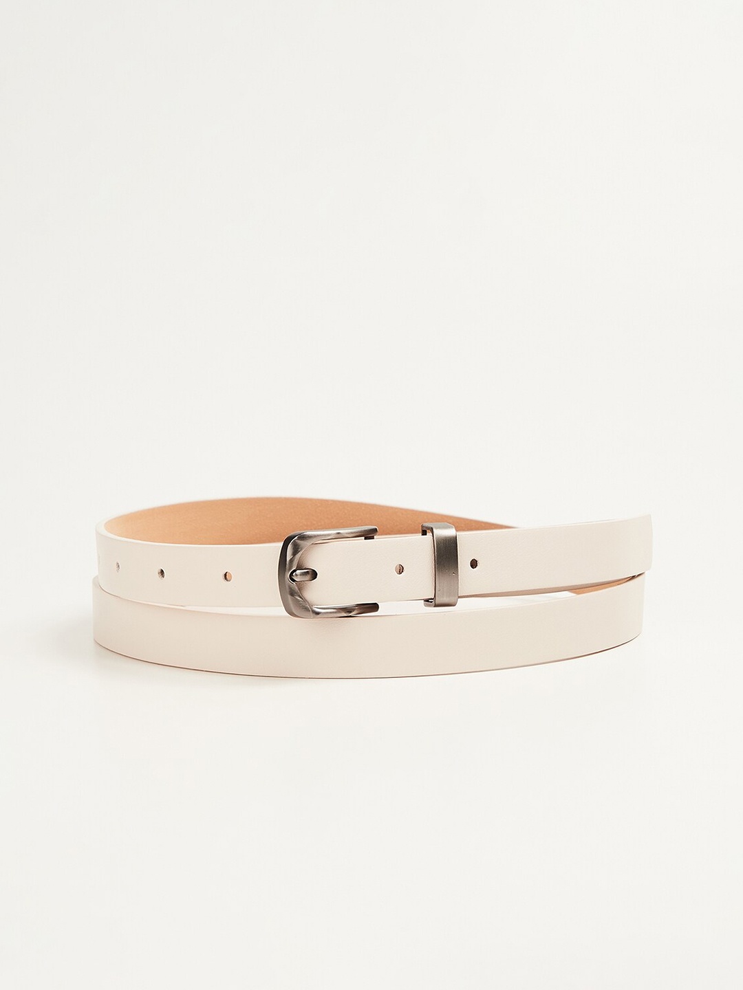 

Ginger by Lifestyle Women White Solid Belt