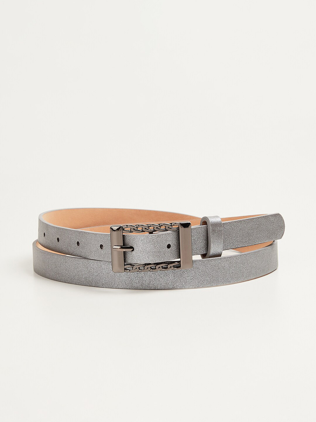 

Ginger by Lifestyle Women Grey Textured Belt