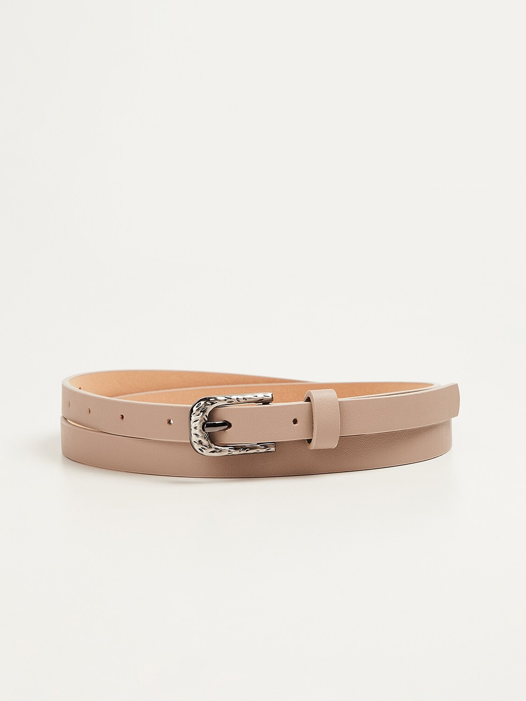 

Ginger by Lifestyle Women Beige Solid Slim Belt