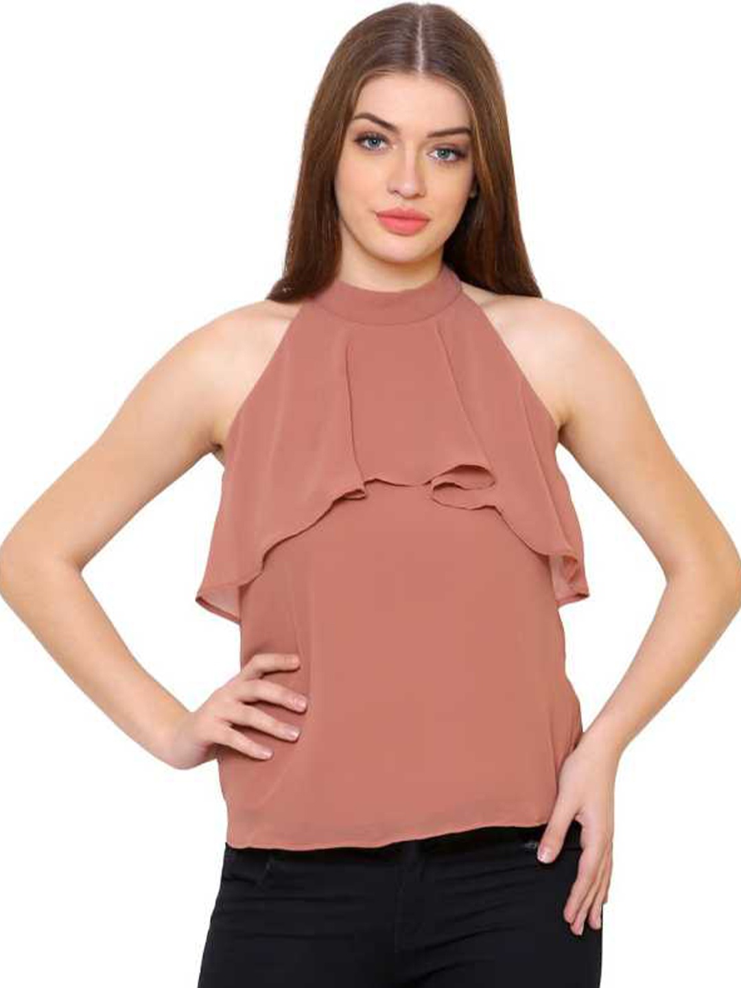 

La Aimee Pretty Pink Solid Top