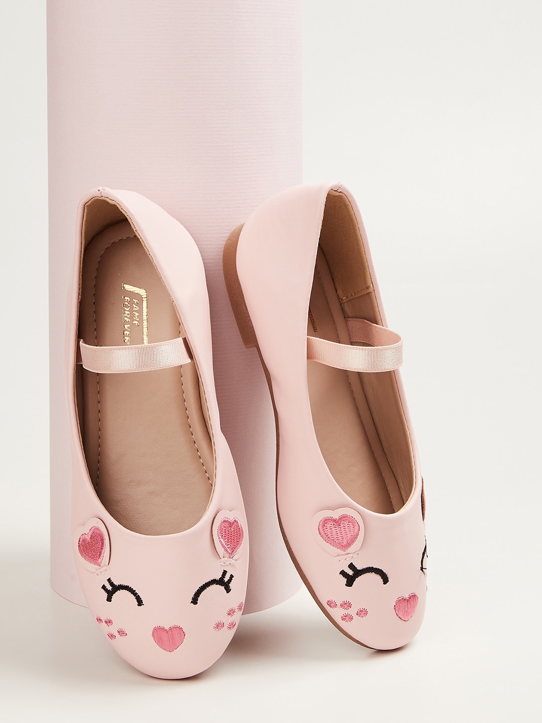 

Fame Forever by Lifestyle Girls Pink Printed Slip-On Shoes