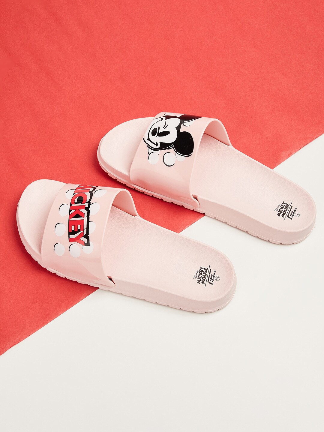 

Fame Forever by Lifestyle Girls Printed Sliders, Pink