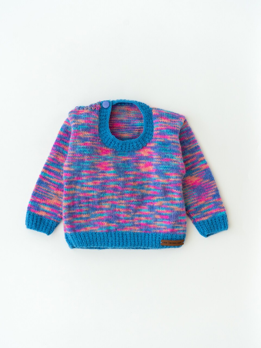 

The Original Knit Unisex Kids Blue & Pink Printed Pullover