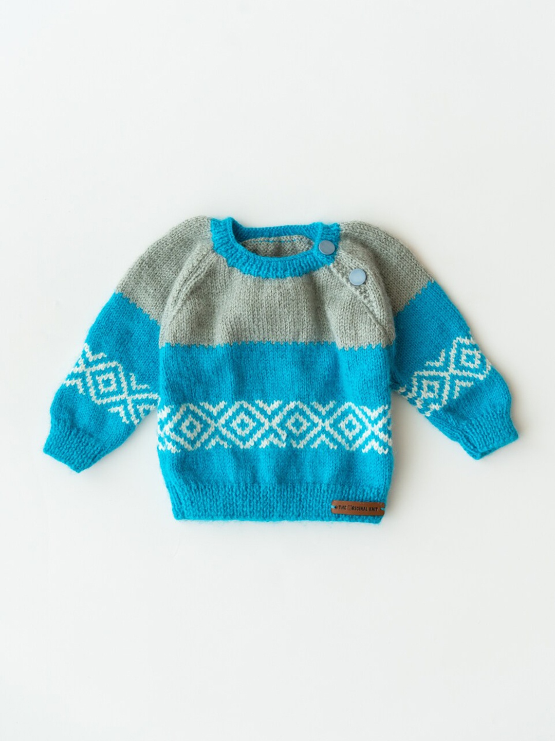

The Original Knit Unisex Kids Blue & White Pullover