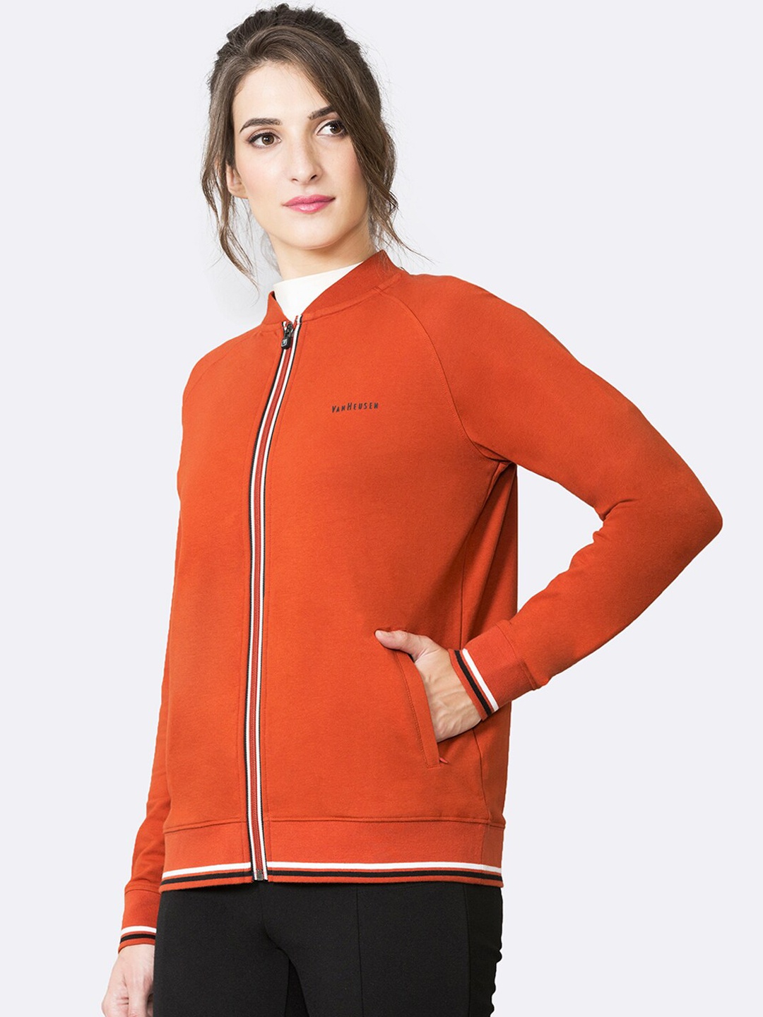 

Van Heusen Women Red Sporty Jacket
