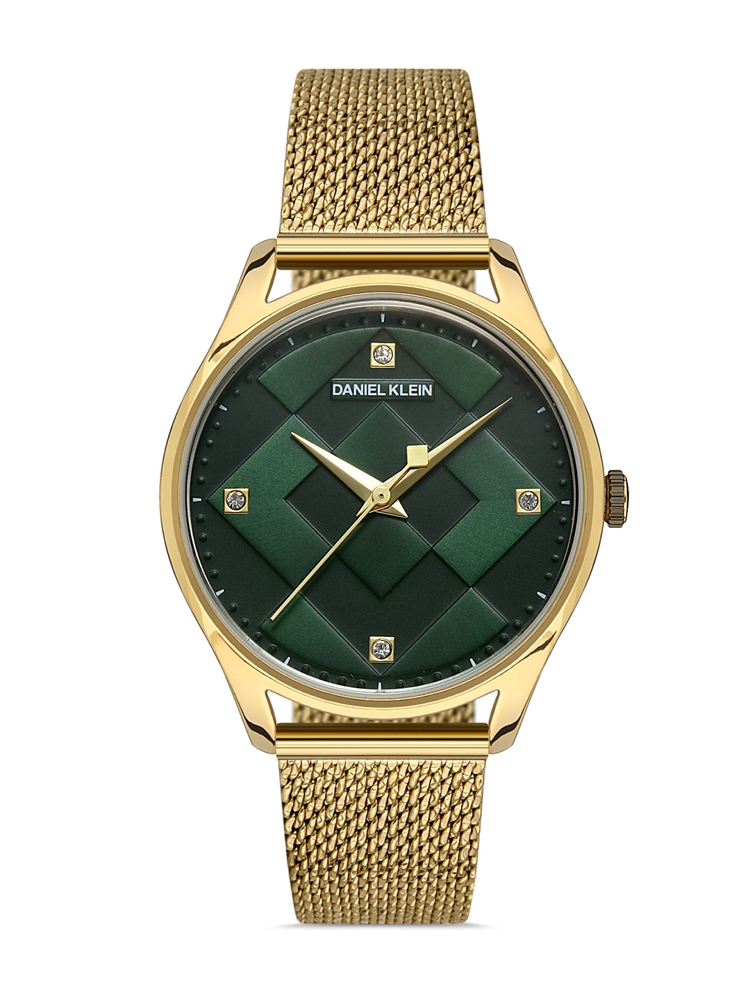 

Daniel Klein Premium Women Green Print Dial & Gold Toned Strap Analogue Watch DK 1 13222-6