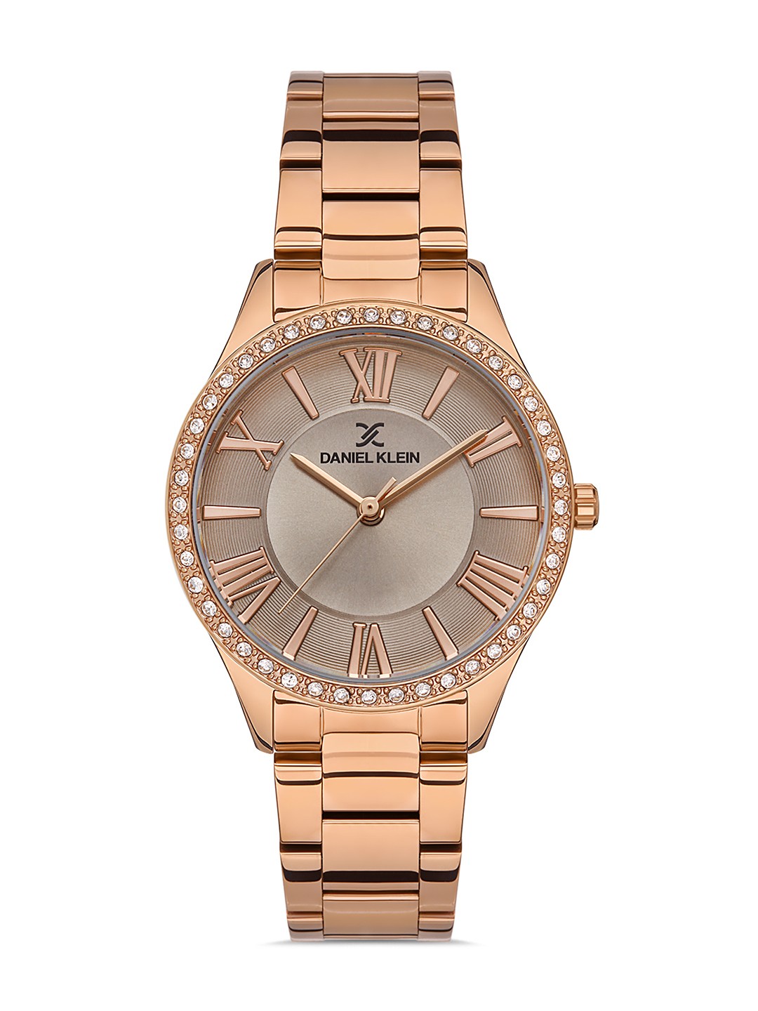 

Daniel Klein Premium Women Grey & Rose Gold-Toned Dial & Strap Analogue Watch DK.1.13228-2