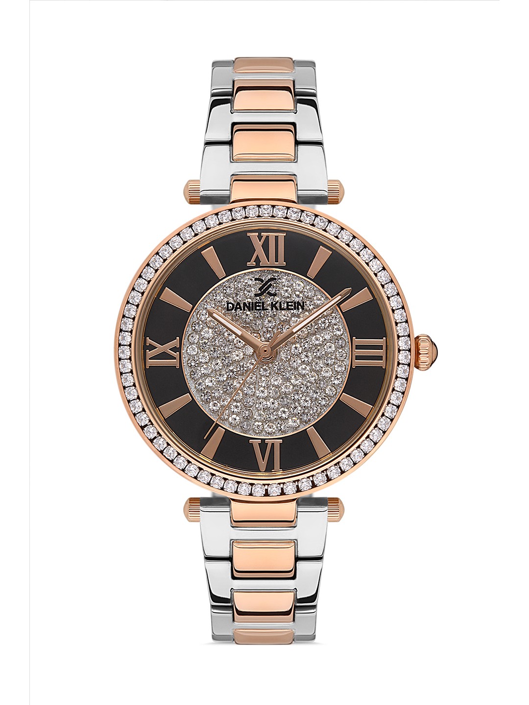 

Daniel Klein Women Black Embellished Dial & Multicolour Strap Analogue Watch DK.1.13241-6