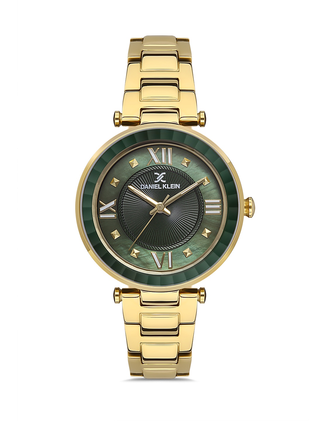 

Daniel Klein Premium Women Green Embellished Dial Bracelet Style Watch DK.1.13231-6_OR