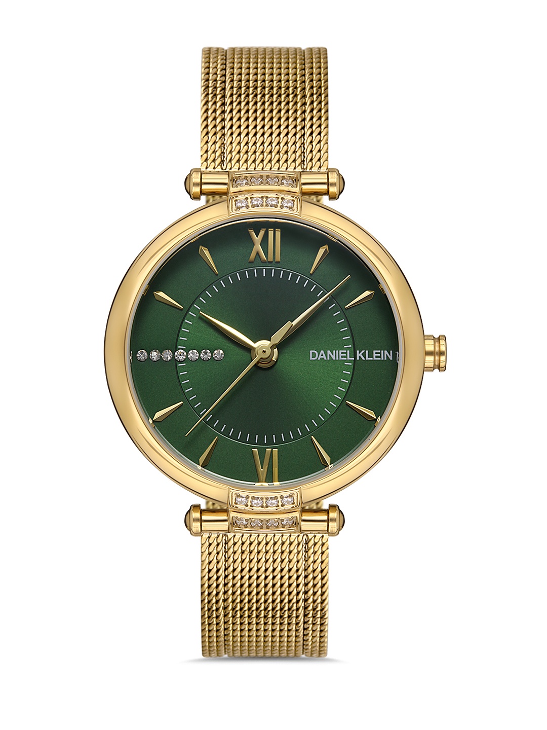 

Daniel Klein Premium Women Green Dial & Gold Bracelet Straps Analogue Watch DK.1.13218-3
