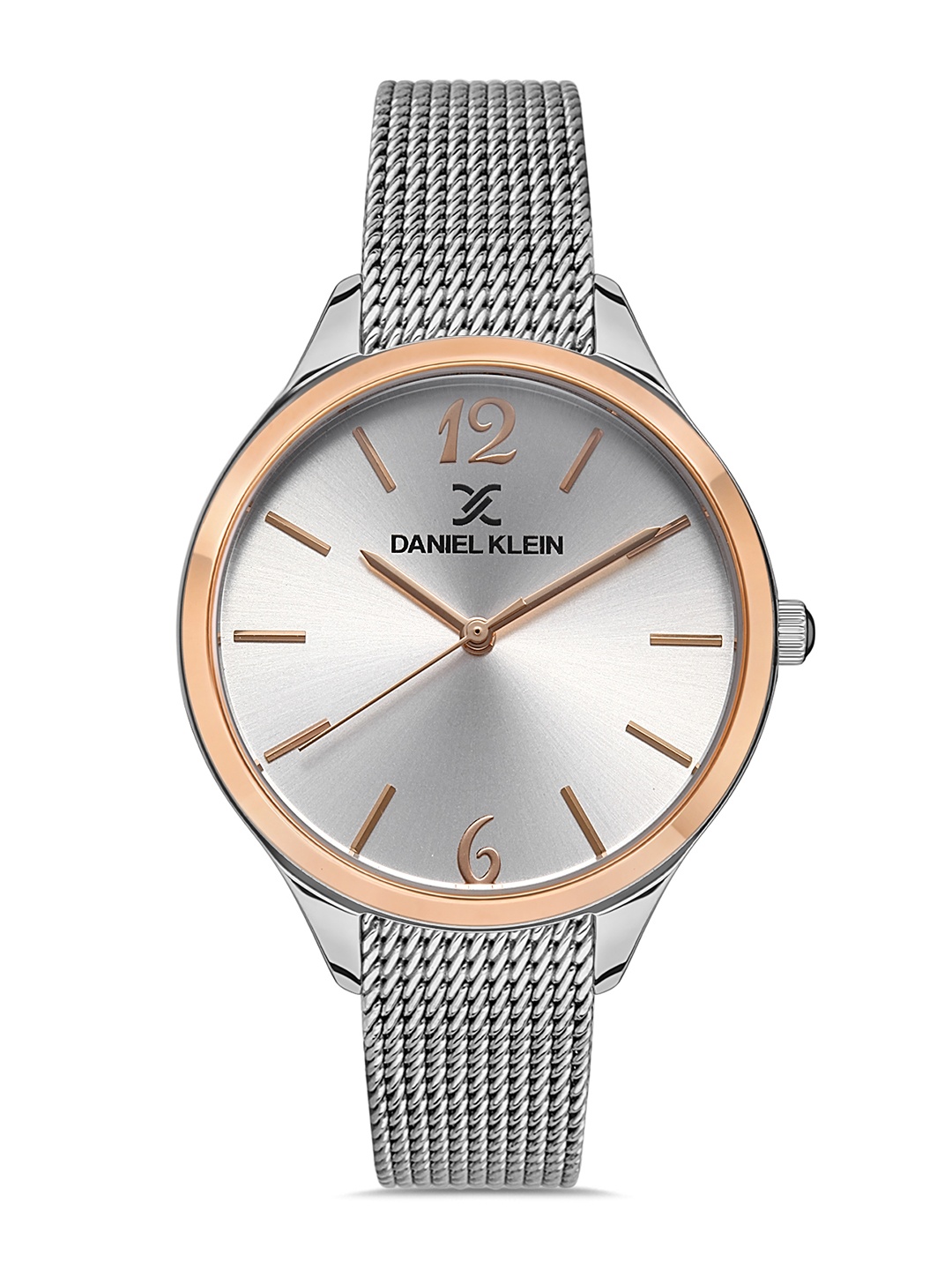 

Daniel Klein Fiord Women Silver-Toned Embellished Dial & Strap Analogue Watch DK.1.13237-5