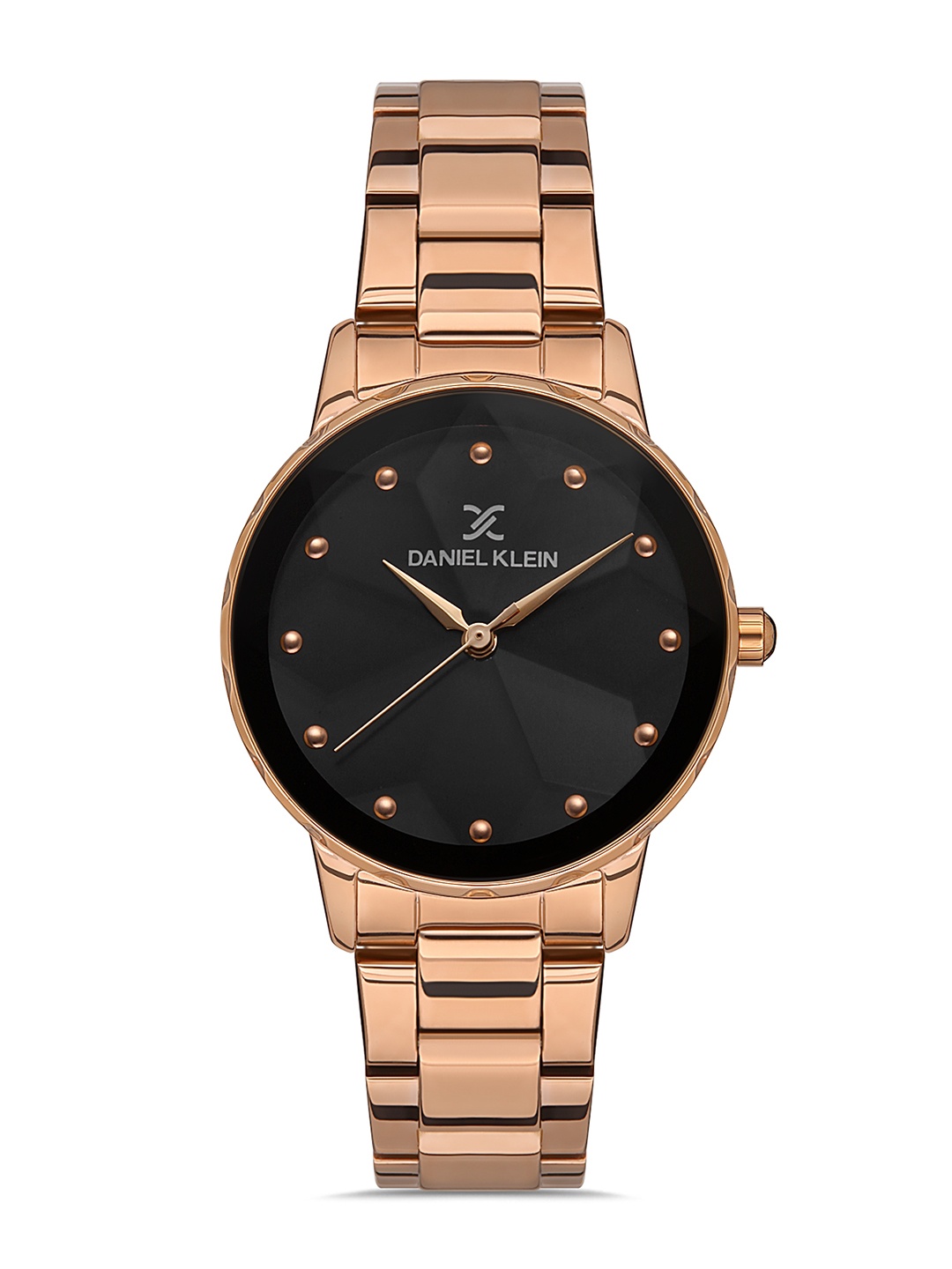 

Daniel Klein Premium Women Black Dial & Rose Gold Toned Strap Analogue Watch DK.1.13223-4