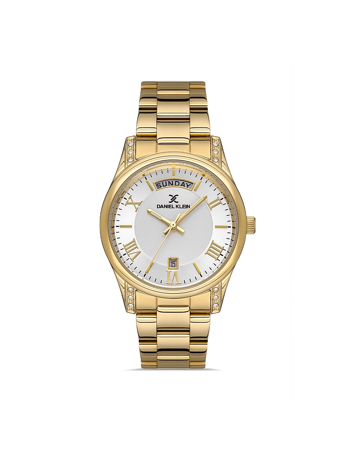 

Daniel Klein Premium Women Silver & Gold- Toned Dial & Straps Analogue Watch DK.1.13227-4