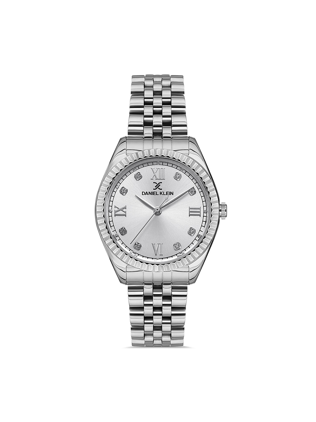 

Daniel Klein Premium Women Silver Embellished Dial & Straps Analogue Watch DK.1.13221-1