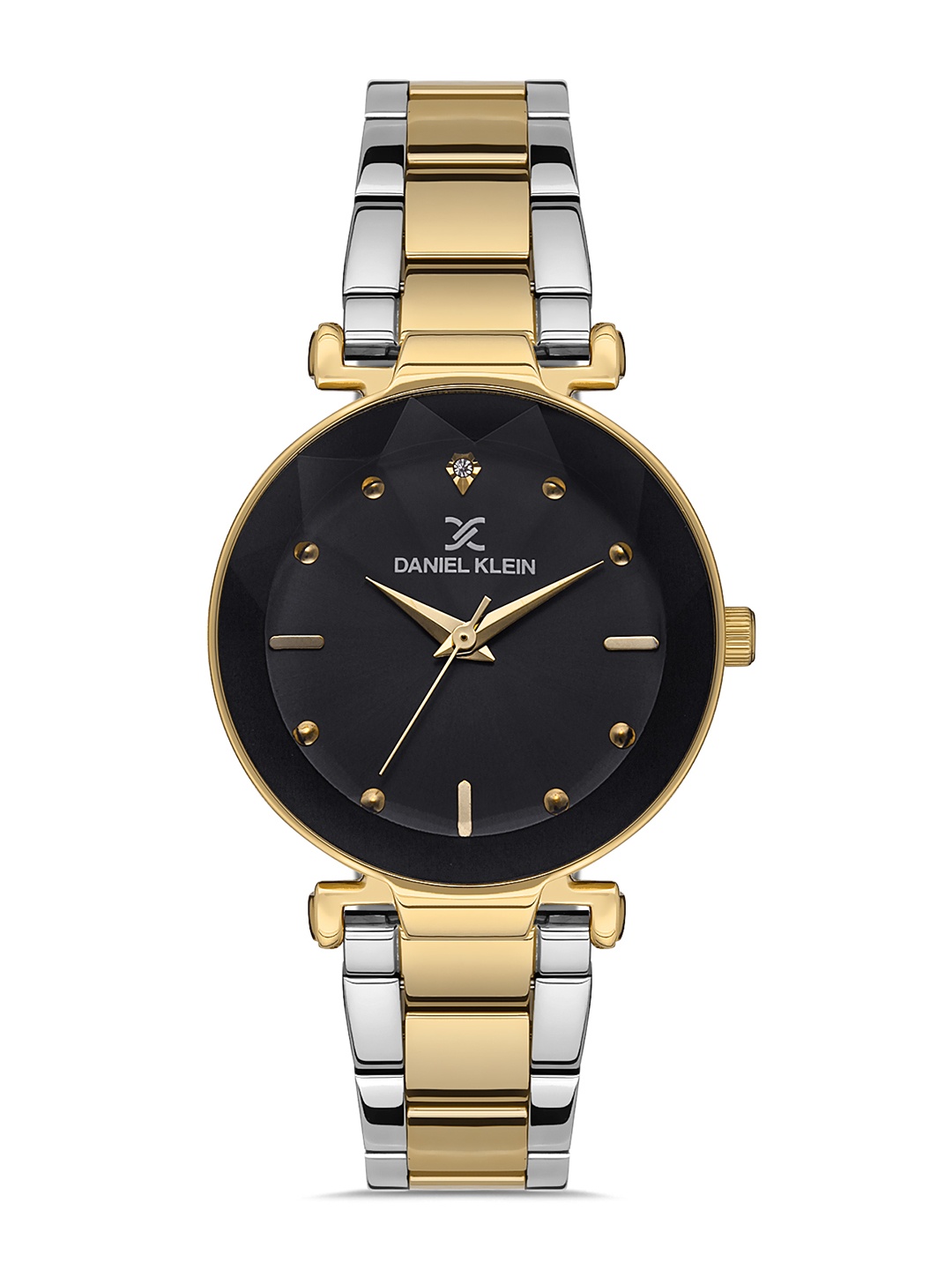 

Daniel Klein Premium Women Black Dial & Gold Toned Straps Analogue Watch DK.1.13224-6