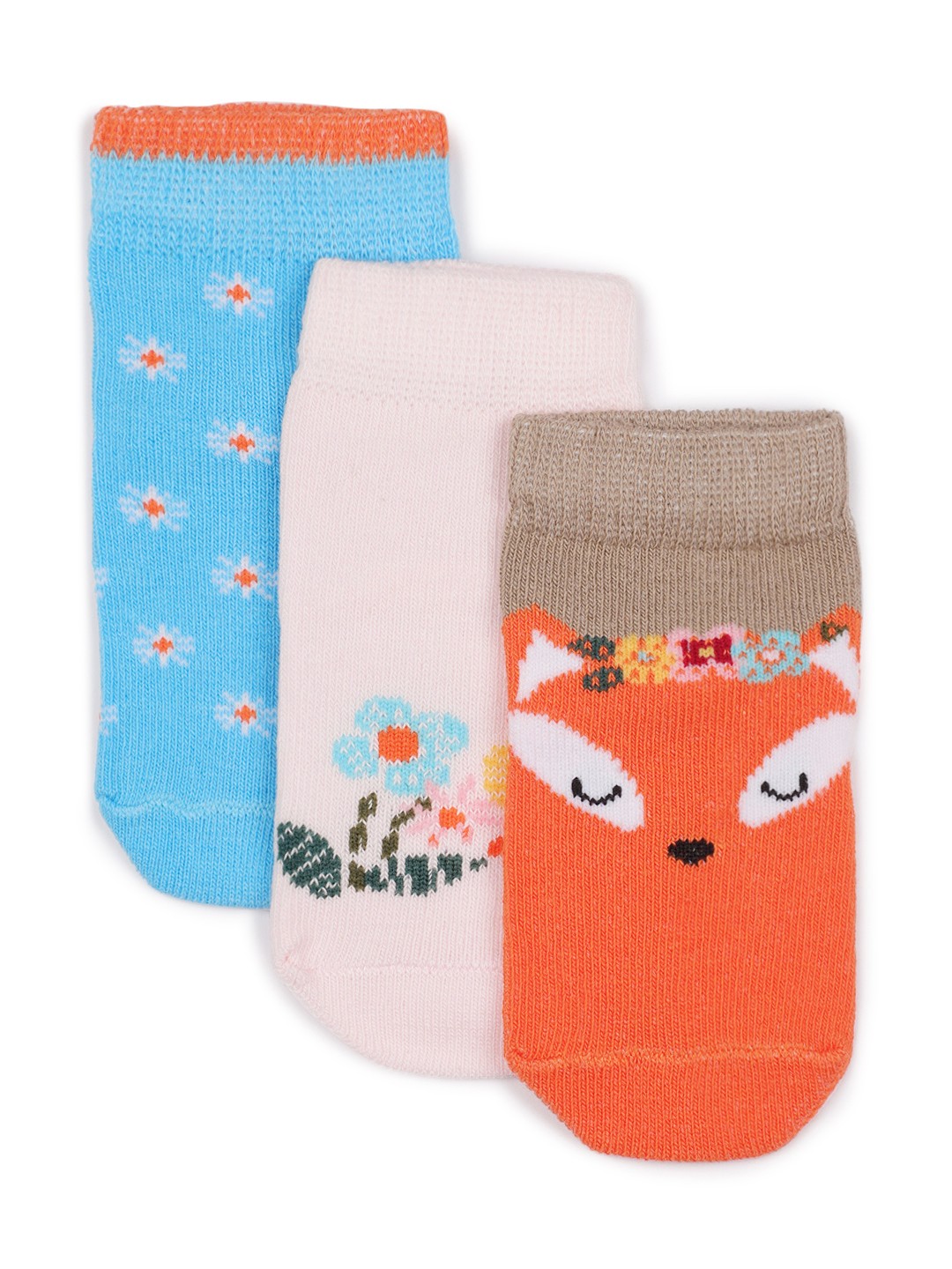 

mothercare Girls Pack of 3 Ankle Length Socks, Pink