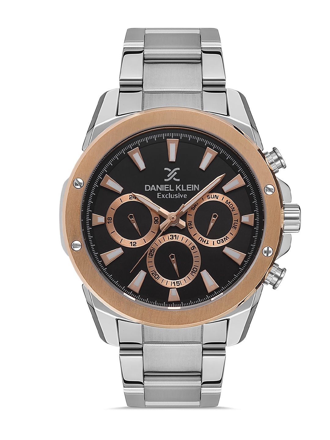 

Daniel Klein Exclusive Men Black Dial & Silver Toned Straps Analogue Watch DK.1.13323-5_OR
