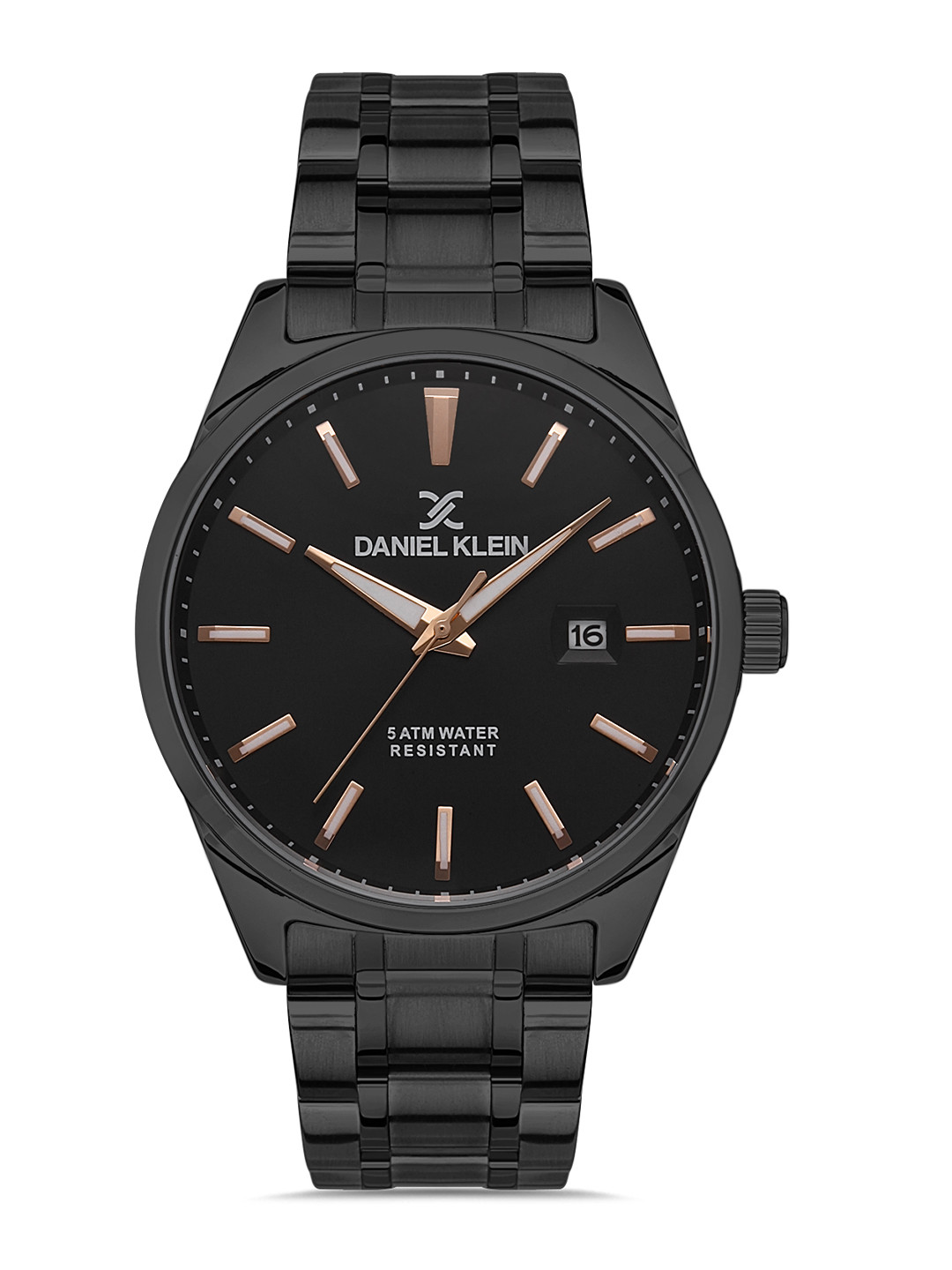 

Daniel Klein Men Black Dial & Bracelet Style Straps Analogue Watch DK 1 13329-5_OR