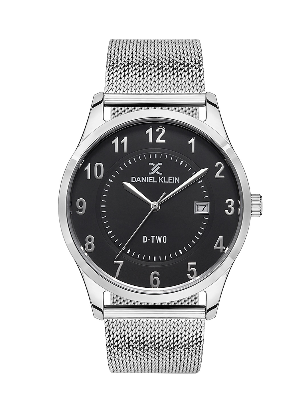 

Daniel Klein D-Two Men Black Dial & Silver Toned Straps Analogue Watch DK 1 13309-3_OR