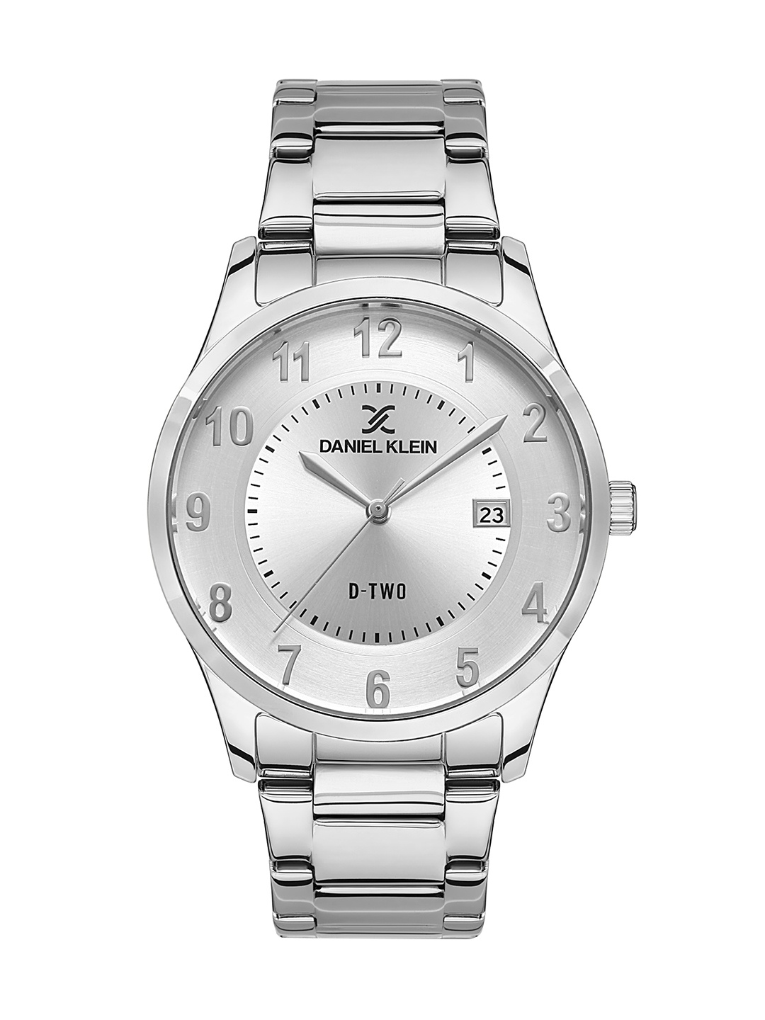 

Daniel Klein D-Two Men Silver-Toned Dial & Straps Analogue Watch- DK.1.13307-1_OR