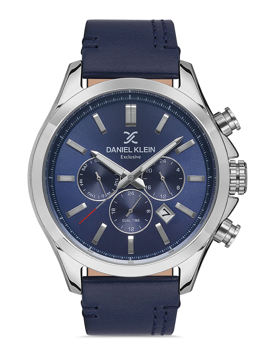 

Daniel Klein Exclusive Men Blue Dial & Leather Straps Analogue Watch- DK.1.13293-2_OR