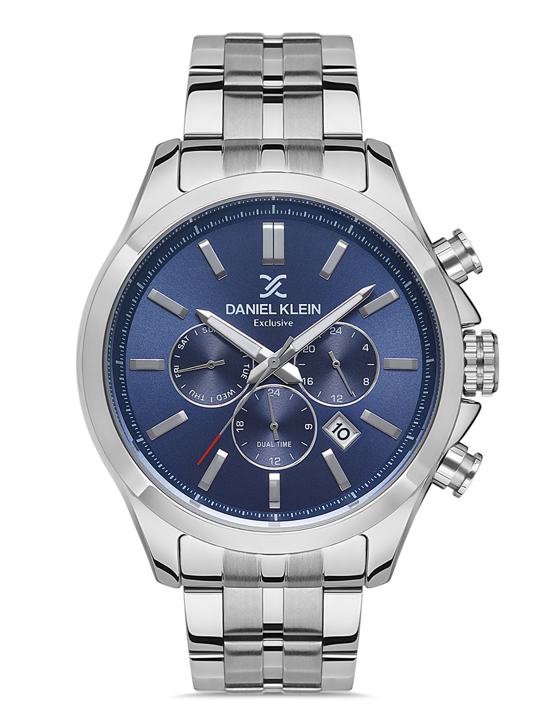 

Daniel Klein Exclusive Men Blue Dial & Silver Toned Strap Analogue Watch DK.1.13292-3_OR