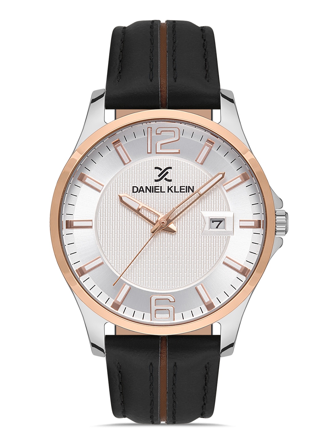 

Daniel Klein Premium Men Silver-Toned Dial & Black Analogue Watch DK.1.13297-3_OR
