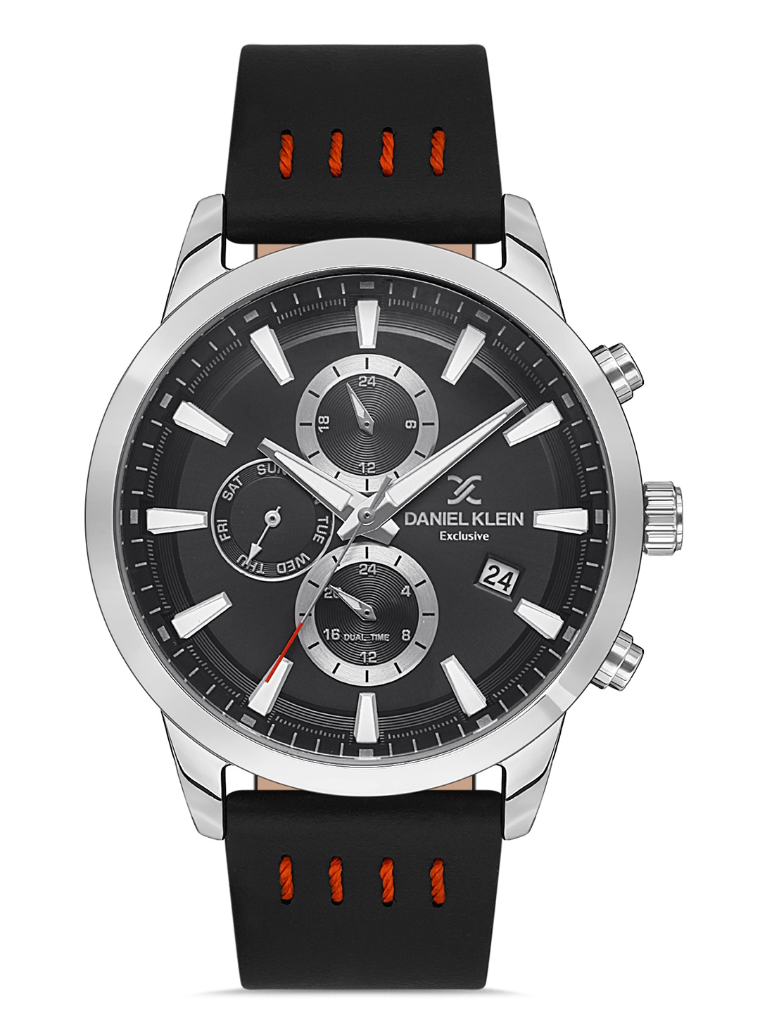 

Daniel Klein Exclusive Men Black Dial & Leather Strap Analogue Watch DK 1 13290-1_OR
