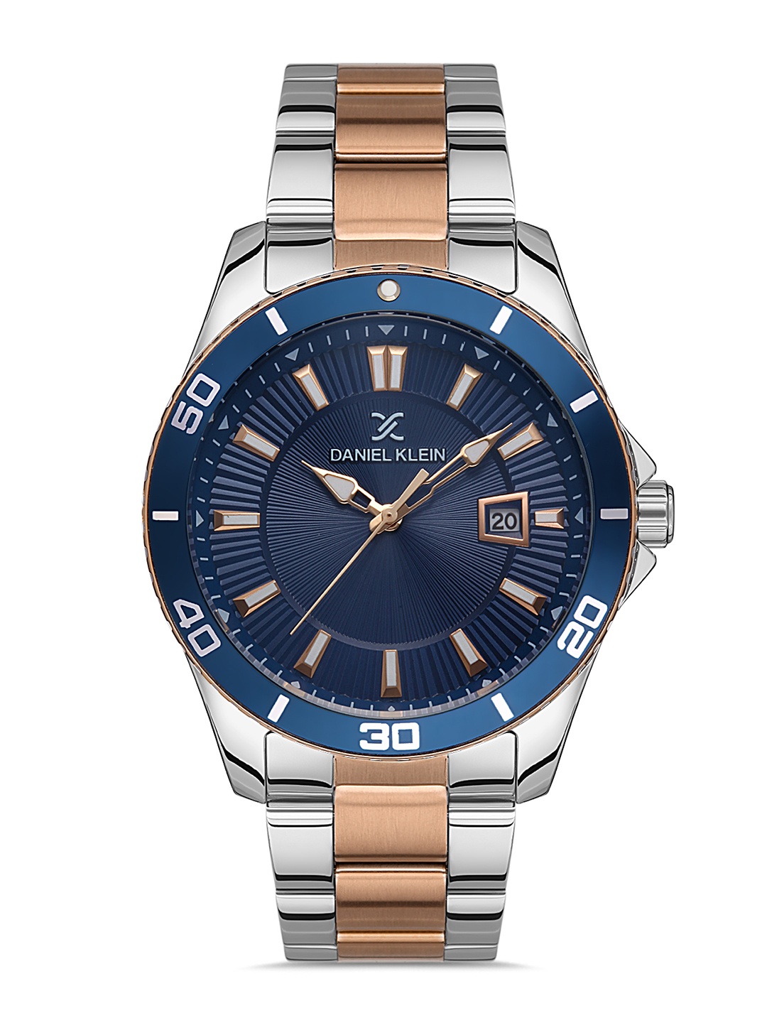 

Daniel Klein Premium Men Blue Dial & Multicoloured Strap Analogue Watch DK.1.13320-4_OR, Navy blue