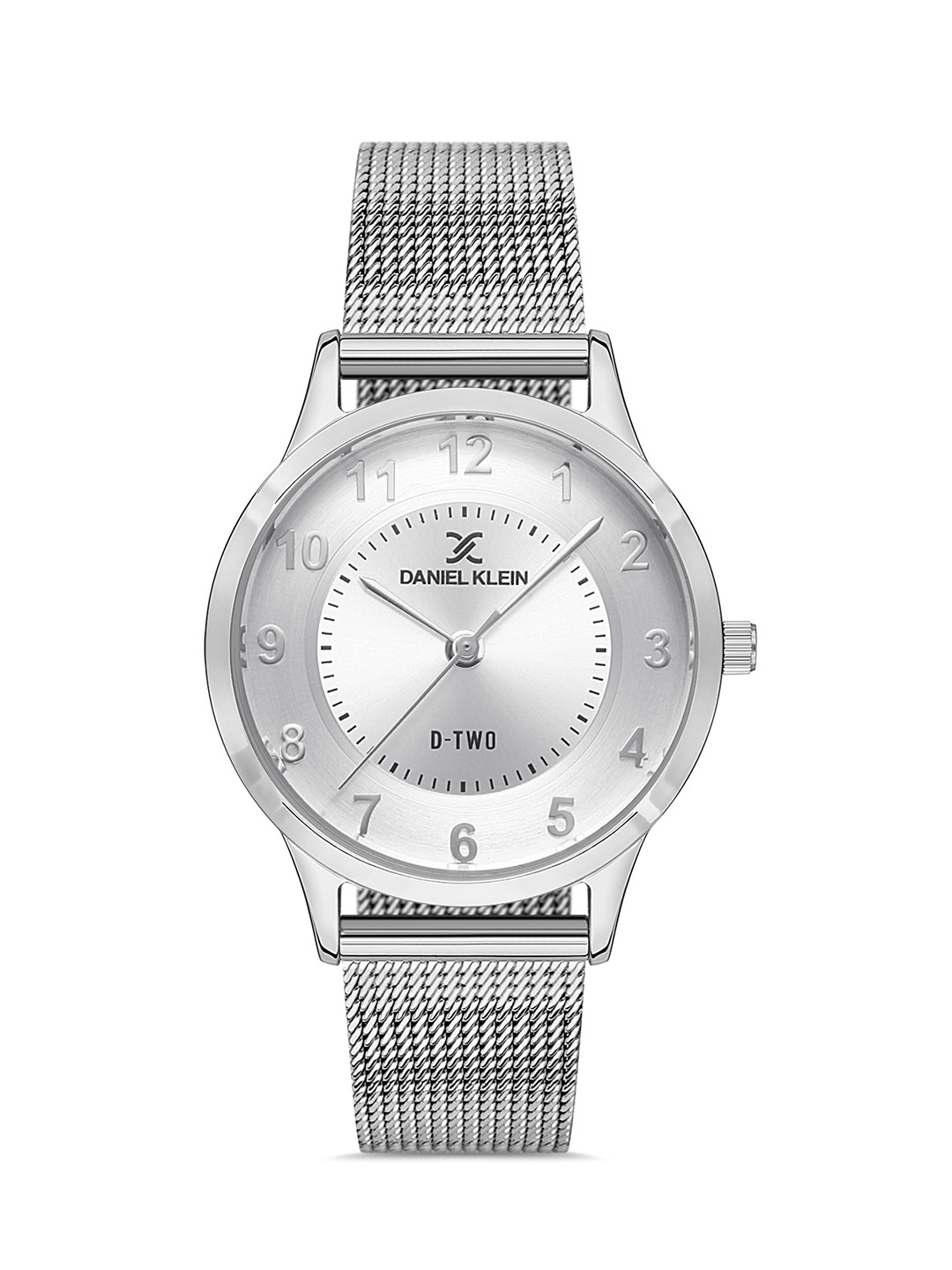 

Daniel Klein D-Two Women Silver-Toned Dial & Strap Analogue Watch DK.1.13306-1_OR