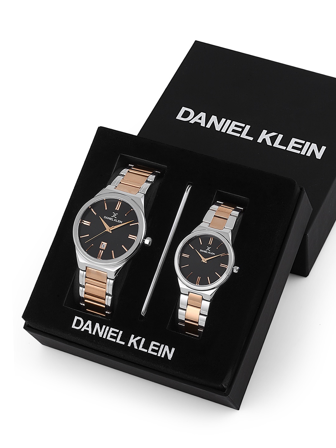 

Daniel Klein Black Dial & Bracelet Straps His & Her Analogue Watch DK 1 13317-5_OR
