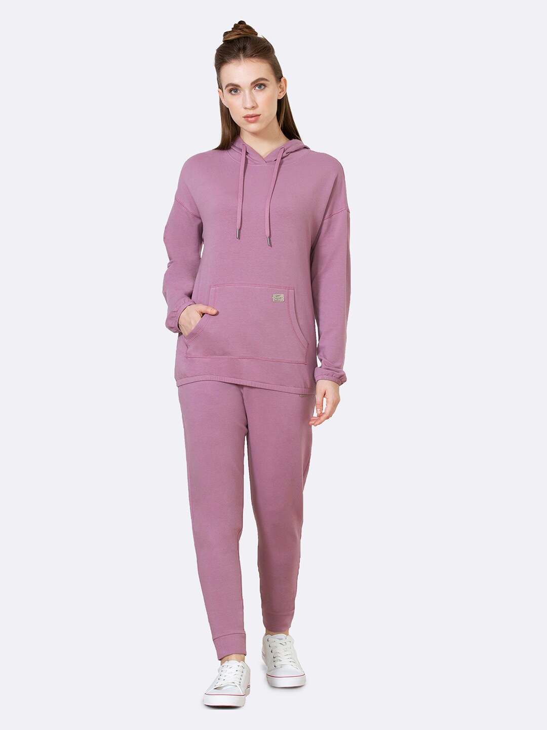 

Van Heusen Women Hooded Sweatshirt, Mauve