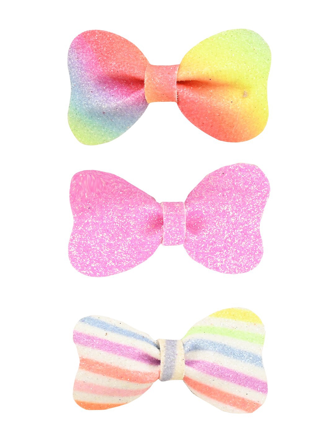

Aye Candy Girls Set of 3 Alligator Hair Clip, White