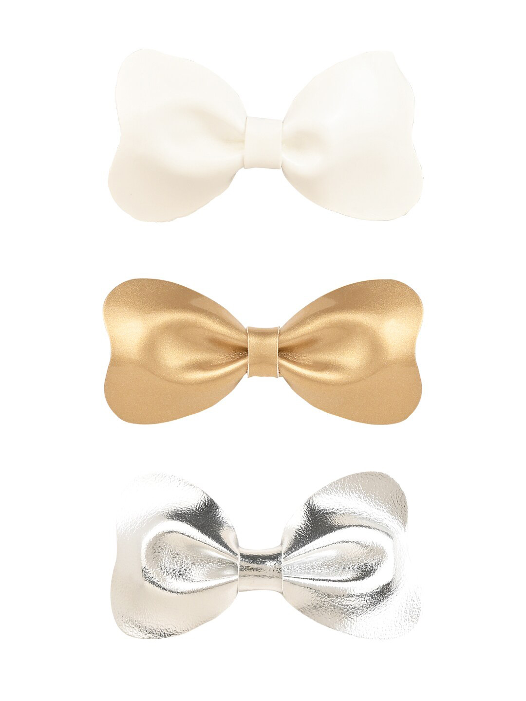 

Aye Candy Girls Set of 3 Alligator Hair Clip, White