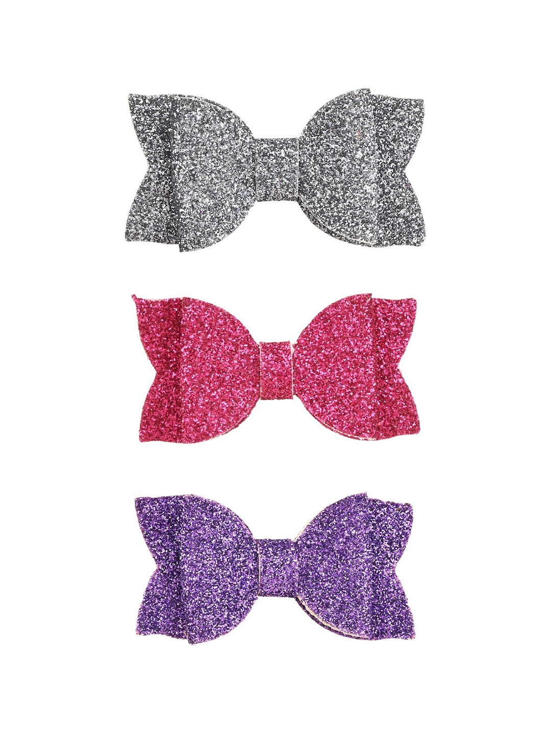 

Aye Candy Girls Set of 3 Alligator Hair Clip, Grey