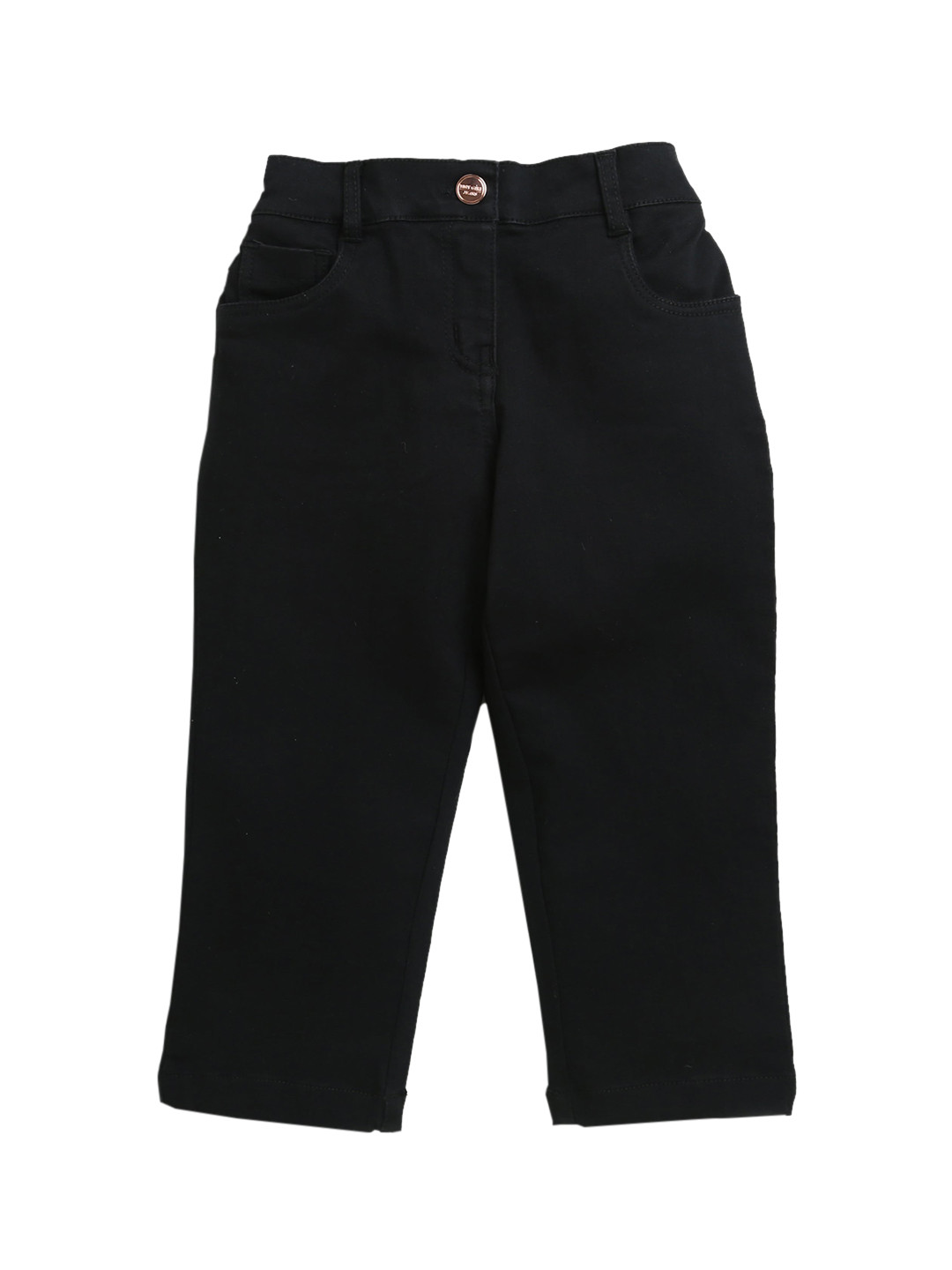 

Tiny Girl Girls Solid Cotton Jeans, Black